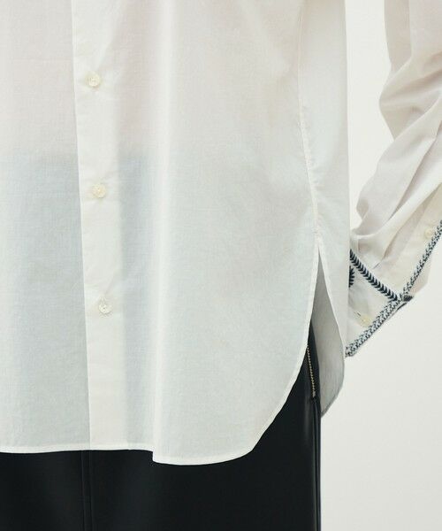 TOMORROWLAND / トゥモローランド シャツ・ブラウス | リーフエンブロイダリー レギュラーカラーシャツ | 詳細9