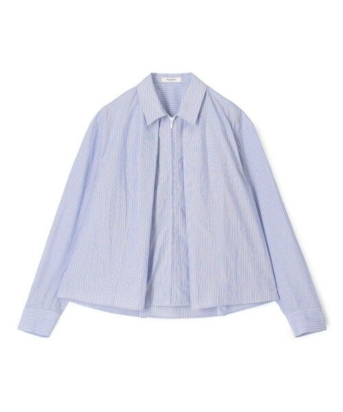 TOMORROWLAND / トゥモローランド シャツ・ブラウス | コットンタイプライター ジップブラウス（64 ライトブルー系）