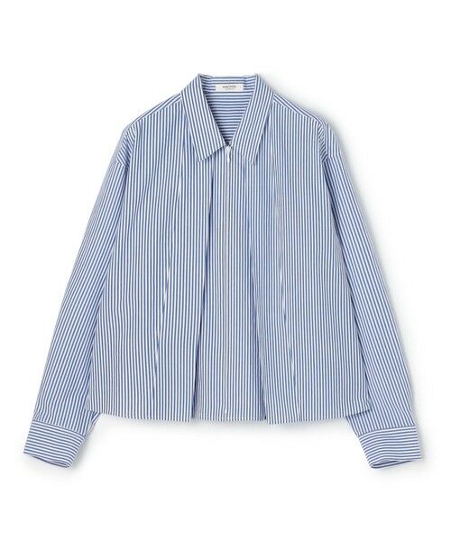 TOMORROWLAND / トゥモローランド シャツ・ブラウス | 【WEB先行予約】コットンタイプライター ジップブラウス（66 ブルー系）