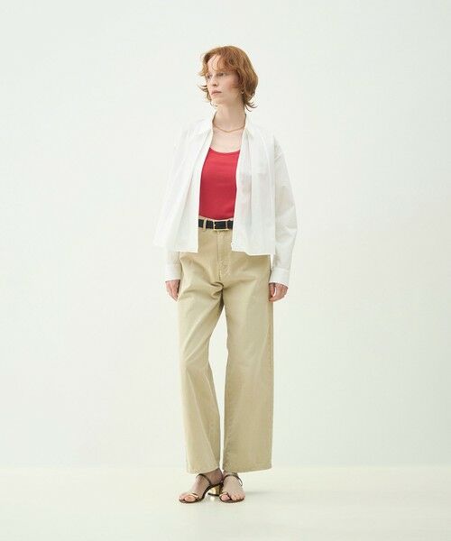 TOMORROWLAND / トゥモローランド シャツ・ブラウス | 【WEB先行予約】コットンタイプライター ジップブラウス | 詳細1