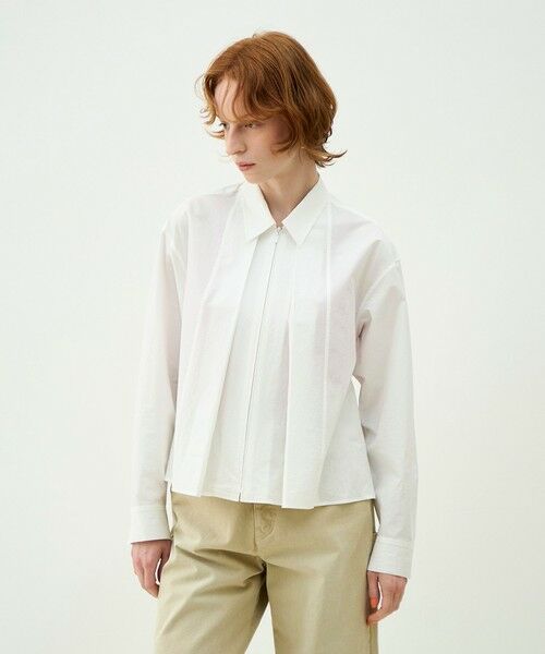 TOMORROWLAND / トゥモローランド シャツ・ブラウス | 【WEB先行予約】コットンタイプライター ジップブラウス | 詳細3