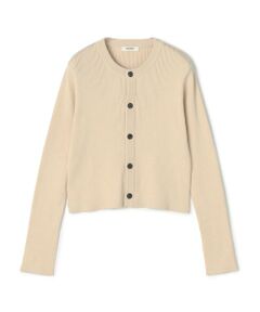 TOMORROWLAND / トゥモローランド カーディガン・ボレロ | コットンリブ クルーネックカーディガン