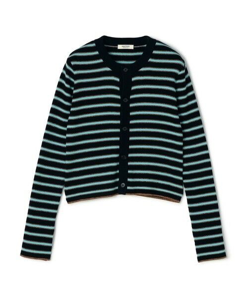 TOMORROWLAND / トゥモローランド カーディガン・ボレロ | コットンリブ クルーネックカーディガン（66 ブルー系）