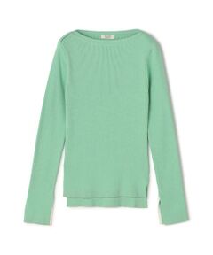 TOMORROWLAND / トゥモローランド ニット・セーター | コットンリブ ボートネックプルオーバー