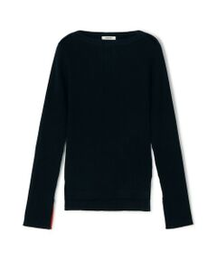 TOMORROWLAND / トゥモローランド ニット・セーター | コットンリブ ボートネックプルオーバー