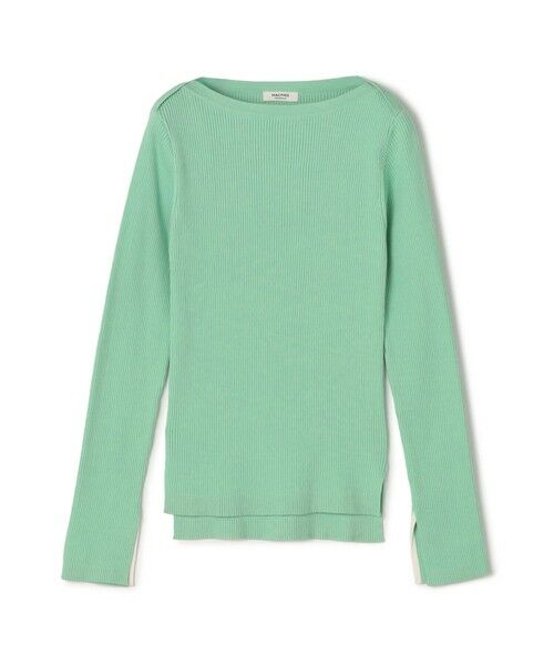 TOMORROWLAND / トゥモローランド ニット・セーター | コットンリブ ボートネックプルオーバー（51 ミントグリーン）