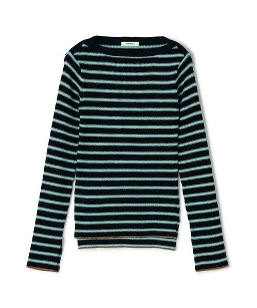 TOMORROWLAND / トゥモローランド ニット・セーター | コットンリブ ボートネックプルオーバー（66 ブルー系）