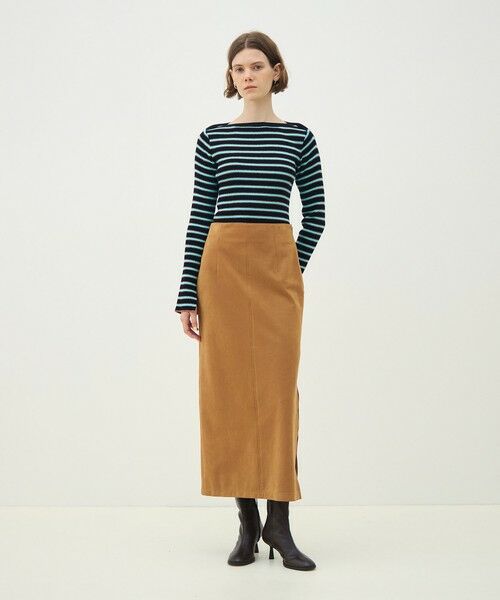 TOMORROWLAND / トゥモローランド ニット・セーター | コットンリブ ボートネックプルオーバー | 詳細1