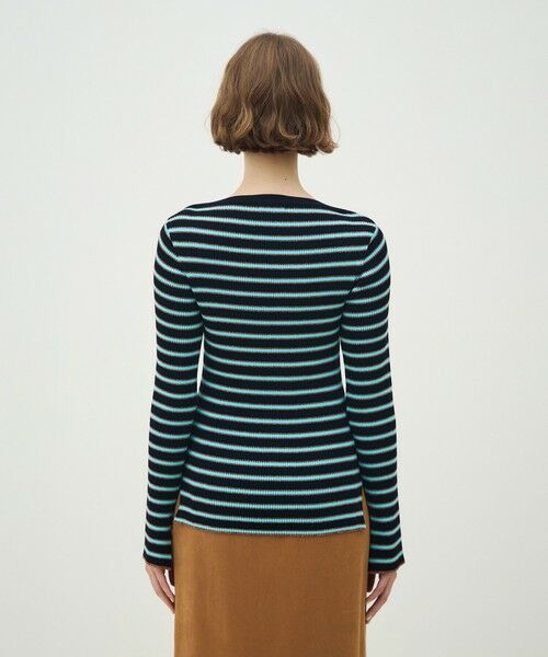 TOMORROWLAND / トゥモローランド ニット・セーター | コットンリブ ボートネックプルオーバー | 詳細4