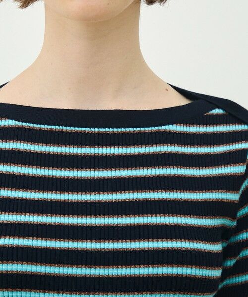 TOMORROWLAND / トゥモローランド ニット・セーター | コットンリブ ボートネックプルオーバー | 詳細5