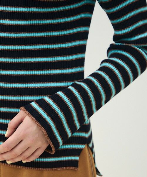 TOMORROWLAND / トゥモローランド ニット・セーター | コットンリブ ボートネックプルオーバー | 詳細6