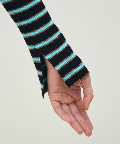 TOMORROWLAND / トゥモローランド ニット・セーター | コットンリブ ボートネックプルオーバー | 詳細7