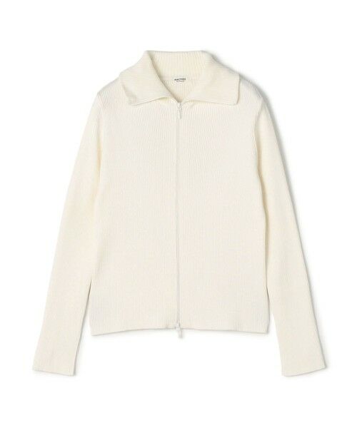 TOMORROWLAND / トゥモローランド カーディガン・ボレロ | コットンリブ ジップアップカーディガン（11 ホワイト）