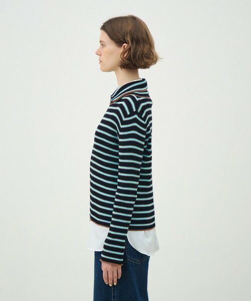 TOMORROWLAND / トゥモローランド カーディガン・ボレロ | コットンリブ ジップアップカーディガン | 詳細3