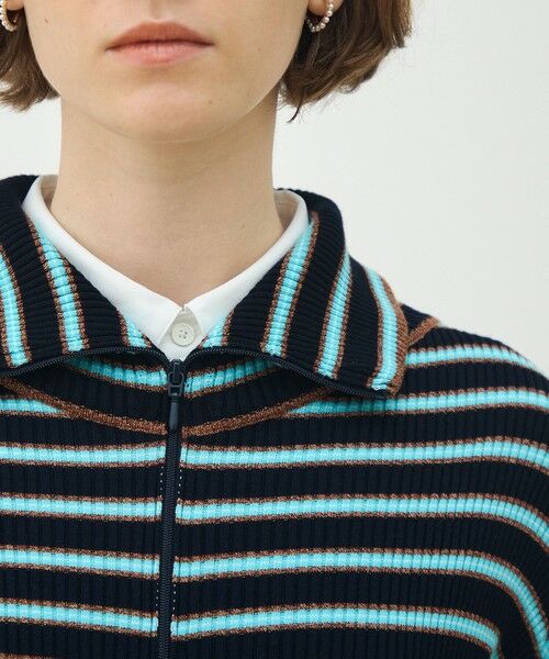 TOMORROWLAND / トゥモローランド カーディガン・ボレロ | コットンリブ ジップアップカーディガン | 詳細5