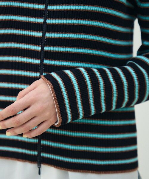 TOMORROWLAND / トゥモローランド カーディガン・ボレロ | コットンリブ ジップアップカーディガン | 詳細7