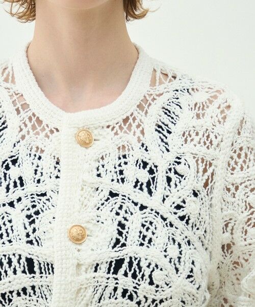 TOMORROWLAND / トゥモローランド ノーカラージャケット | 【WEB先行予約】コットンエンブロイダリー クルーネックジャケット | 詳細6