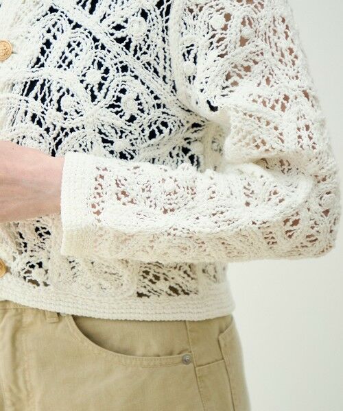 TOMORROWLAND / トゥモローランド ノーカラージャケット | 【WEB先行予約】コットンエンブロイダリー クルーネックジャケット | 詳細8