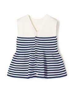 TOMORROWLAND / トゥモローランド ベスト | 【WEB先行予約】フォームニット ペプラムベスト