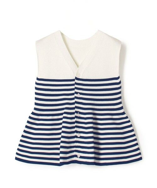 TOMORROWLAND / トゥモローランド ベスト | 【WEB先行予約】フォームニット ペプラムベスト（62 ホワイト系）