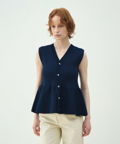 TOMORROWLAND / トゥモローランド ベスト | 【WEB先行予約】フォームニット ペプラムベスト | 詳細2