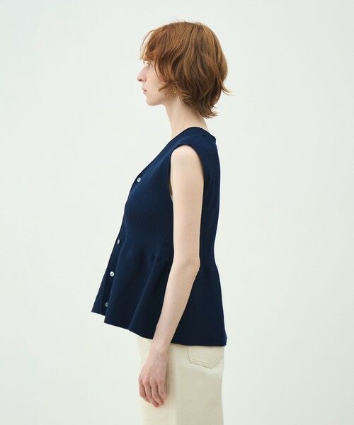 TOMORROWLAND / トゥモローランド ベスト | 【WEB先行予約】フォームニット ペプラムベスト | 詳細3