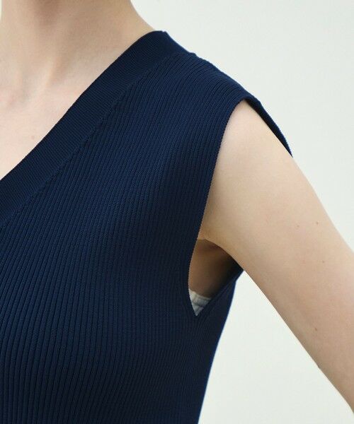 TOMORROWLAND / トゥモローランド ベスト | 【WEB先行予約】フォームニット ペプラムベスト | 詳細7