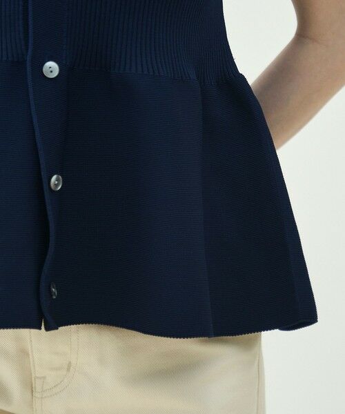 TOMORROWLAND / トゥモローランド ベスト | 【WEB先行予約】フォームニット ペプラムベスト | 詳細8