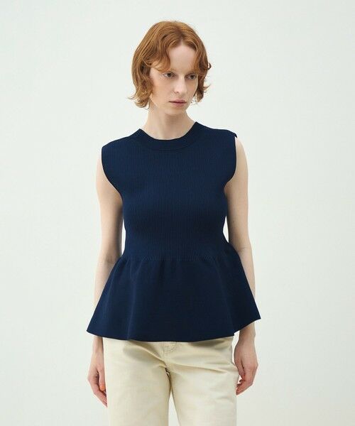 TOMORROWLAND / トゥモローランド ベスト | 【WEB先行予約】フォームニット ペプラムベスト | 詳細9