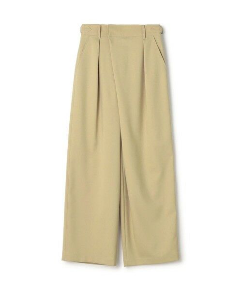 TOMORROWLAND / トゥモローランド スラックス・ドレスパンツ | ポリエステルウールドスキン アシンメトリーパンツ（43 ベージュ）