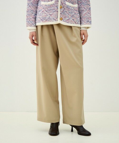 TOMORROWLAND / トゥモローランド スラックス・ドレスパンツ | ポリエステルウールドスキン アシンメトリーパンツ | 詳細12