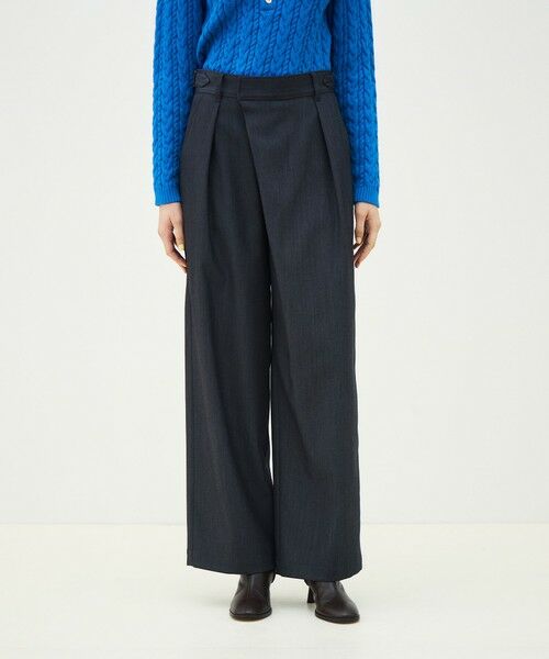 TOMORROWLAND / トゥモローランド スラックス・ドレスパンツ | ポリエステルウールドスキン アシンメトリーパンツ | 詳細2