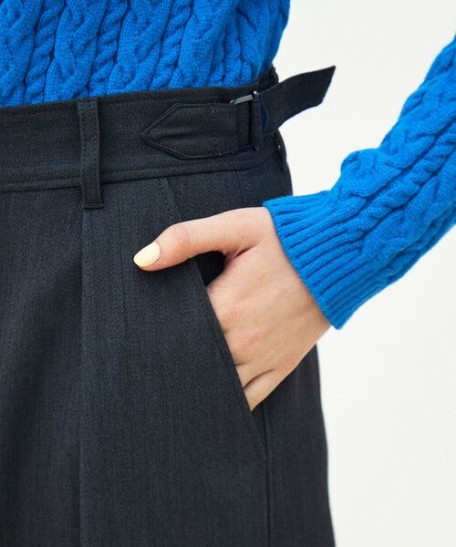 TOMORROWLAND / トゥモローランド スラックス・ドレスパンツ | ポリエステルウールドスキン アシンメトリーパンツ | 詳細7