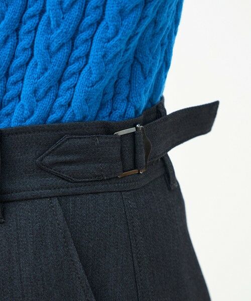 TOMORROWLAND / トゥモローランド スラックス・ドレスパンツ | ポリエステルウールドスキン アシンメトリーパンツ | 詳細8