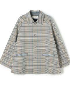 TOMORROWLAND / トゥモローランド ステンカラーコート | 【WEB先行予約】トゥーサイドチェック ステンカラーショートコート