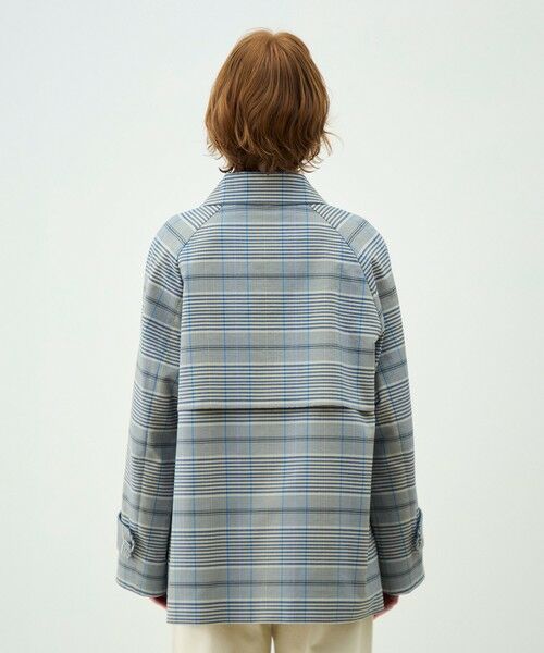 TOMORROWLAND / トゥモローランド ステンカラーコート | 【WEB先行予約】トゥーサイドチェック ステンカラーショートコート | 詳細5