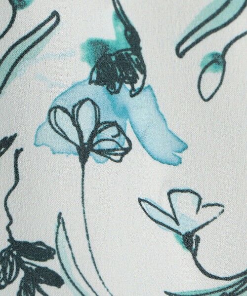 TOMORROWLAND / トゥモローランド シャツ・ブラウス | オーキッドフラワープリント ネックギャザーブラウス | 詳細12