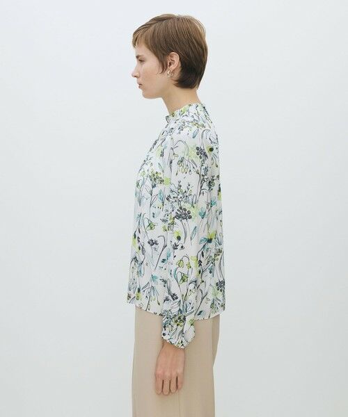 TOMORROWLAND / トゥモローランド シャツ・ブラウス | オーキッドフラワープリント ネックギャザーブラウス | 詳細4