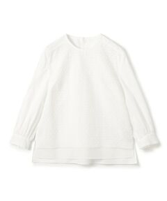 TOMORROWLAND / トゥモローランド シャツ・ブラウス | リーフエンブロイダリー コンビプルオーバーブラウス