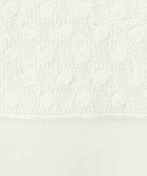 TOMORROWLAND / トゥモローランド シャツ・ブラウス | リーフエンブロイダリー コンビプルオーバーブラウス | 詳細9