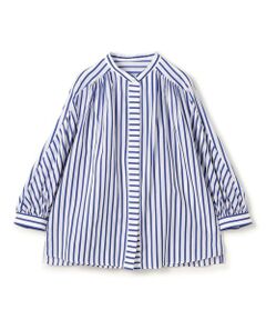TOMORROWLAND / トゥモローランド シャツ・ブラウス | トラックストライプ ギャザーブラウス