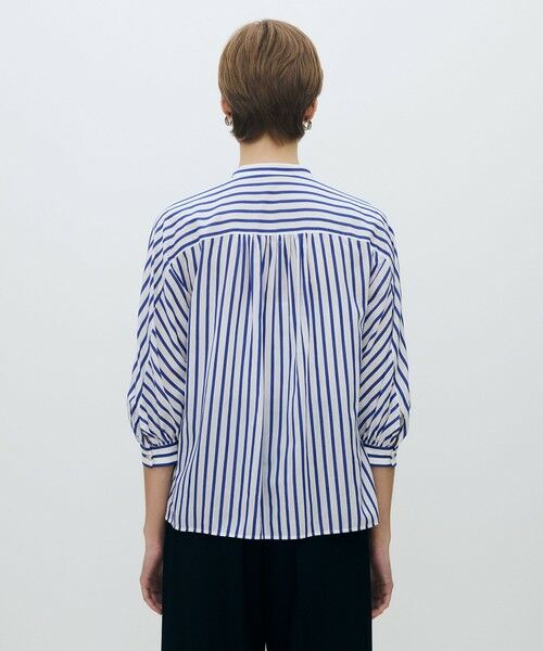TOMORROWLAND / トゥモローランド シャツ・ブラウス | トラックストライプ ギャザーブラウス | 詳細4