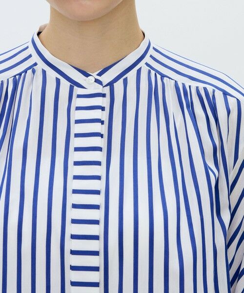 TOMORROWLAND / トゥモローランド シャツ・ブラウス | トラックストライプ ギャザーブラウス | 詳細5