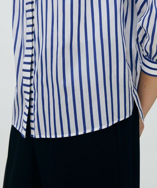 TOMORROWLAND / トゥモローランド シャツ・ブラウス | トラックストライプ ギャザーブラウス | 詳細7