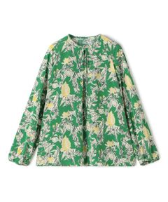 TOMORROWLAND / トゥモローランド シャツ・ブラウス | コックスコブフラワープリント ループリボンブラウス