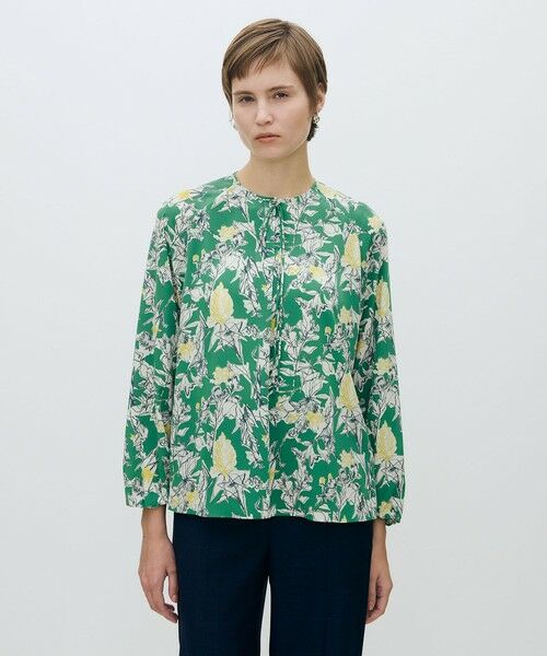 TOMORROWLAND / トゥモローランド シャツ・ブラウス | コックスコブフラワープリント ループリボンブラウス | 詳細2