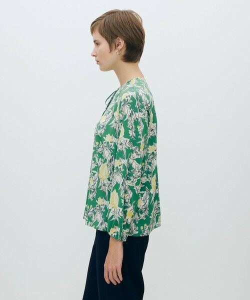 TOMORROWLAND / トゥモローランド シャツ・ブラウス | コックスコブフラワープリント ループリボンブラウス | 詳細3