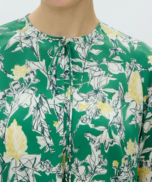 TOMORROWLAND / トゥモローランド シャツ・ブラウス | コックスコブフラワープリント ループリボンブラウス | 詳細5