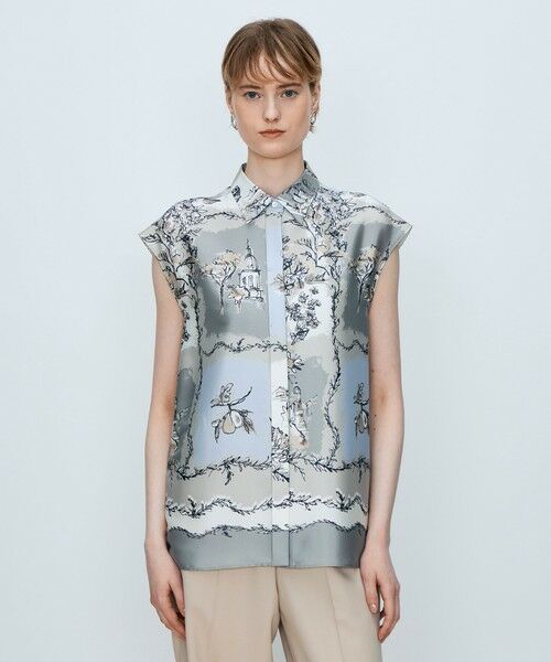 TOMORROWLAND / トゥモローランド シャツ・ブラウス | 【WEB先行予約】ローマプリント フレンチスリーブブラウス | 詳細2