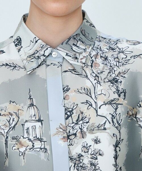 TOMORROWLAND / トゥモローランド シャツ・ブラウス | 【WEB先行予約】ローマプリント フレンチスリーブブラウス | 詳細5